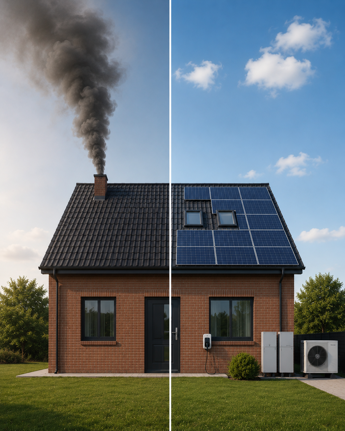 Vergleich konventionelle Energie und moderne Energielösung